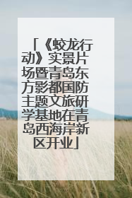 《蛟龙行动》实景片场暨青岛东方影都国防主题文旅研学基地在青岛西海岸新区开业