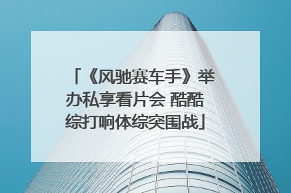 《风驰赛车手》举办私享看片会 酷酷综打响体综突围战