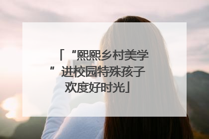 “熙熙乡村美学”进校园特殊孩子欢度好时光