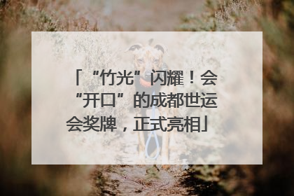 “竹光”闪耀！会“开口”的成都世运会奖牌，正式亮相