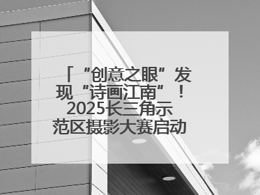 “创意之眼”发现“诗画江南”！2025长三角示范区摄影大赛启动，喊你来“拍”