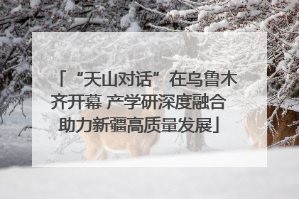 “天山对话”在乌鲁木齐开幕 产学研深度融合助力新疆高质量发展