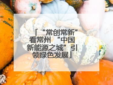 “常创常新”看常州 “中国新能源之城”引领绿色发展