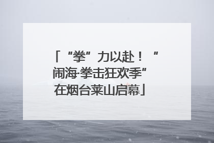 “拳”力以赴！“闹海·拳击狂欢季”在烟台莱山启幕
