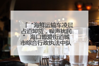 “海鲜运输车凌晨占道卸货，噪声扰民” 海口博爱街道城市综合行政执法中队：将联合交警加强长堤路一带巡逻