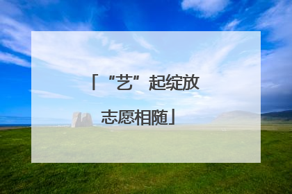 “艺”起绽放 志愿相随