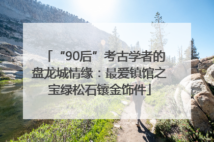 “90后”考古学者的盘龙城情缘：最爱镇馆之宝绿松石镶金饰件