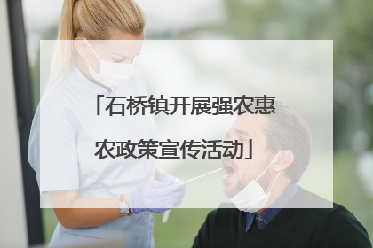 石桥镇开展强农惠农政策宣传活动
