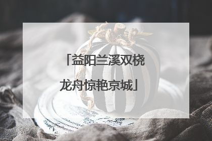 益阳兰溪双桡龙舟惊艳京城