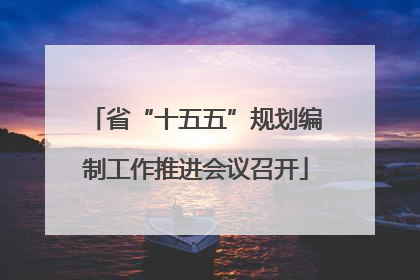 省“十五五”规划编制工作推进会议召开