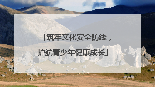 筑牢文化安全防线，护航青少年健康成长