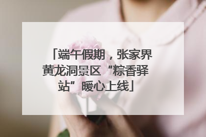 端午假期，张家界黄龙洞景区“粽香驿站”暖心上线