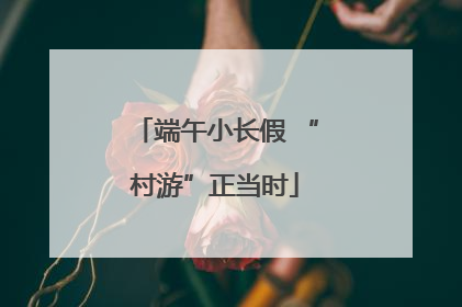 端午小长假 “村游”正当时