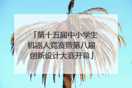 第十五届中小学生机器人竞赛暨第八届创新设计大赛开幕