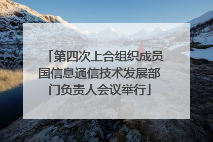 第四次上合组织成员国信息通信技术发展部门负责人会议举行