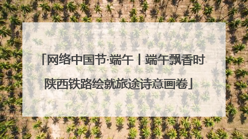 网络中国节·端午丨端午飘香时 陕西铁路绘就旅途诗意画卷