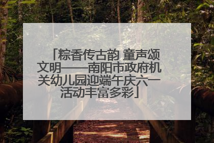 粽香传古韵 童声颂文明——南阳市政府机关幼儿园迎端午庆六一活动丰富多彩