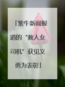 紫牛新闻报道的“救人女司机”获见义勇为表彰