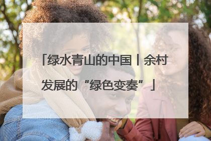 绿水青山的中国丨余村发展的“绿色变奏”