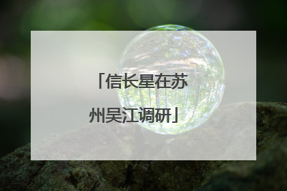 信长星在苏州吴江调研