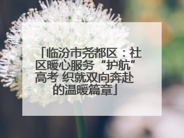 临汾市尧都区：社区暖心服务“护航”高考 织就双向奔赴的温暖篇章