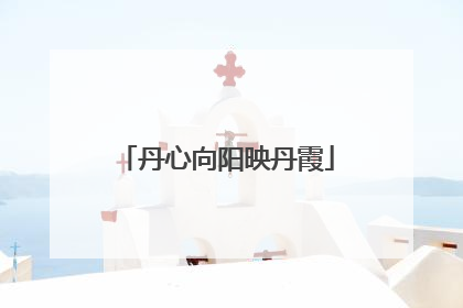 丹心向阳映丹霞