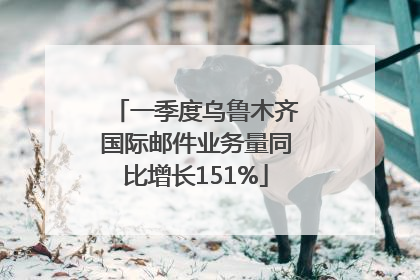 一季度乌鲁木齐国际邮件业务量同比增长151%