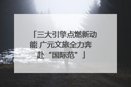 三大引擎点燃新动能 广元文旅全力奔赴“国际范”