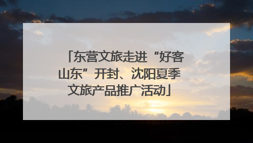 东营文旅走进“好客山东”开封、沈阳夏季文旅产品推广活动
