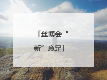 丝博会“新”意足