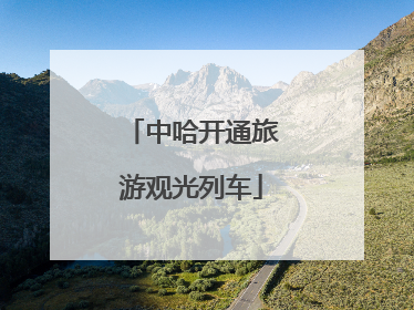 中哈开通旅游观光列车