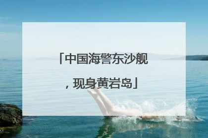 中国海警东沙舰，现身黄岩岛
