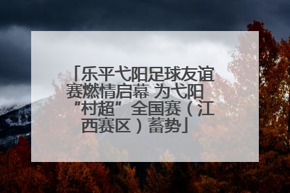 乐平弋阳足球友谊赛燃情启幕 为弋阳“村超”全国赛（江西赛区）蓄势