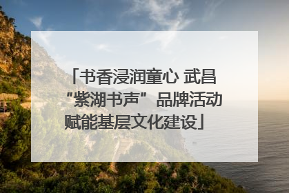 书香浸润童心 武昌“紫湖书声”品牌活动赋能基层文化建设