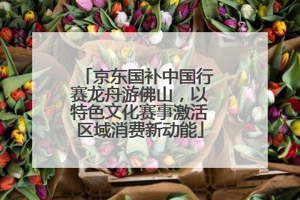 京东国补中国行赛龙舟游佛山，以特色文化赛事激活区域消费新动能