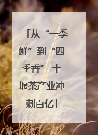 从“一季鲜”到“四季香” 十堰茶产业冲刺百亿
