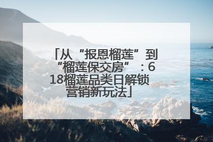 从“报恩榴莲”到“榴莲保交房”：618榴莲品类日解锁营销新玩法