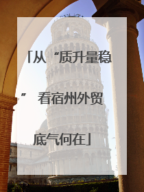 从“质升量稳” 看宿州外贸底气何在