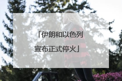 伊朗和以色列宣布正式停火