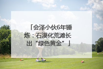 会泽小伙6年锤炼：石漠化荒滩长出“绿色黄金”