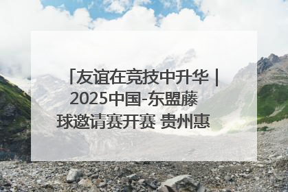 友谊在竞技中升华｜2025中国-东盟藤球邀请赛开赛 贵州惠水燃动“空中芭蕾”