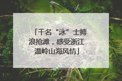 千名“泳”士搏浪抢滩，感受浙江温岭山海风情