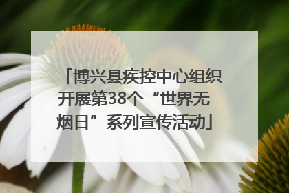 博兴县疾控中心组织开展第38个“世界无烟日”系列宣传活动