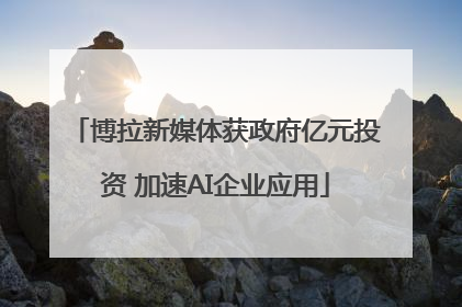博拉新媒体获政府亿元投资 加速AI企业应用