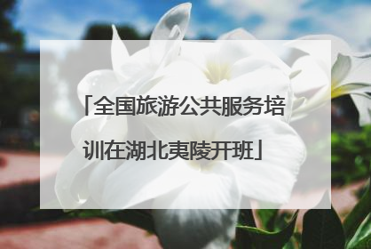全国旅游公共服务培训在湖北夷陵开班