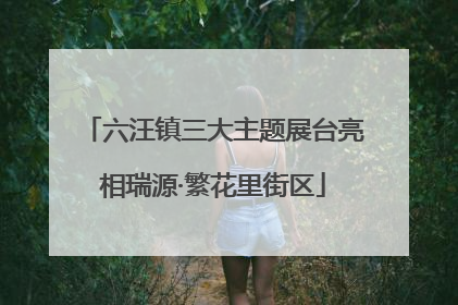 六汪镇三大主题展台亮相瑞源·繁花里街区