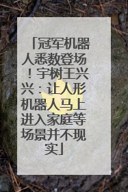 冠军机器人悉数登场！宇树王兴兴：让人形机器人马上进入家庭等场景并不现实