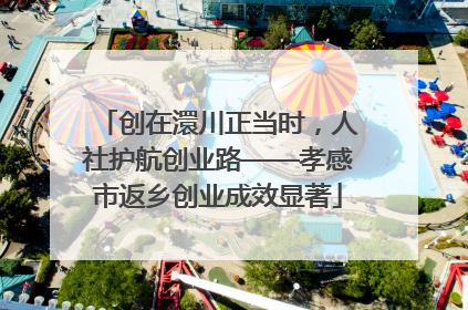 创在澴川正当时，人社护航创业路——孝感市返乡创业成效显著