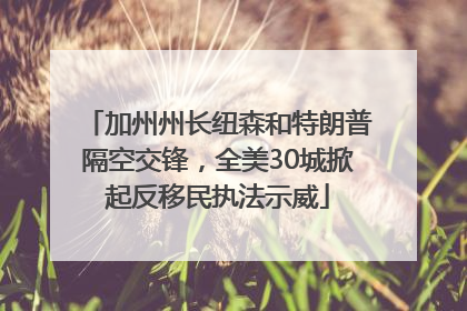 加州州长纽森和特朗普隔空交锋，全美30城掀起反移民执法示威