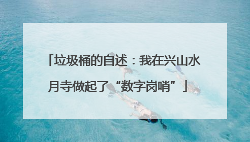 垃圾桶的自述：我在兴山水月寺做起了“数字岗哨”